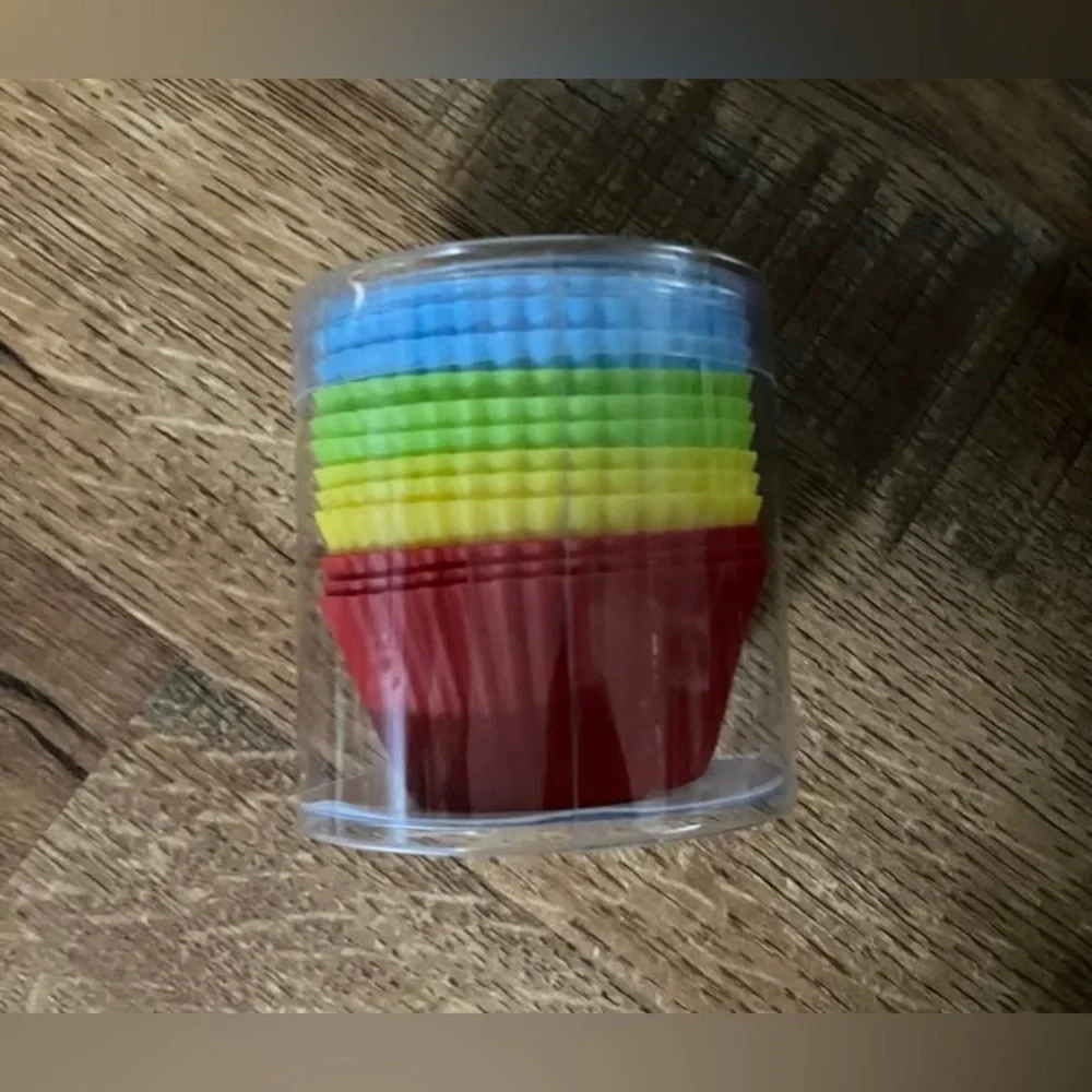 Crate & Barrel Multicolor Silicone Baking Cups, Set of 12